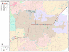 El Cajon Digital Map Premium Style